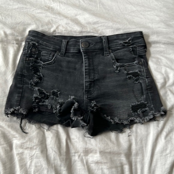 AE Ne(x)t Level High-Waisted Denim Short Short - Picture 1 of 2